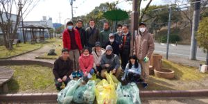 亀岡大井地区美化活動参加者