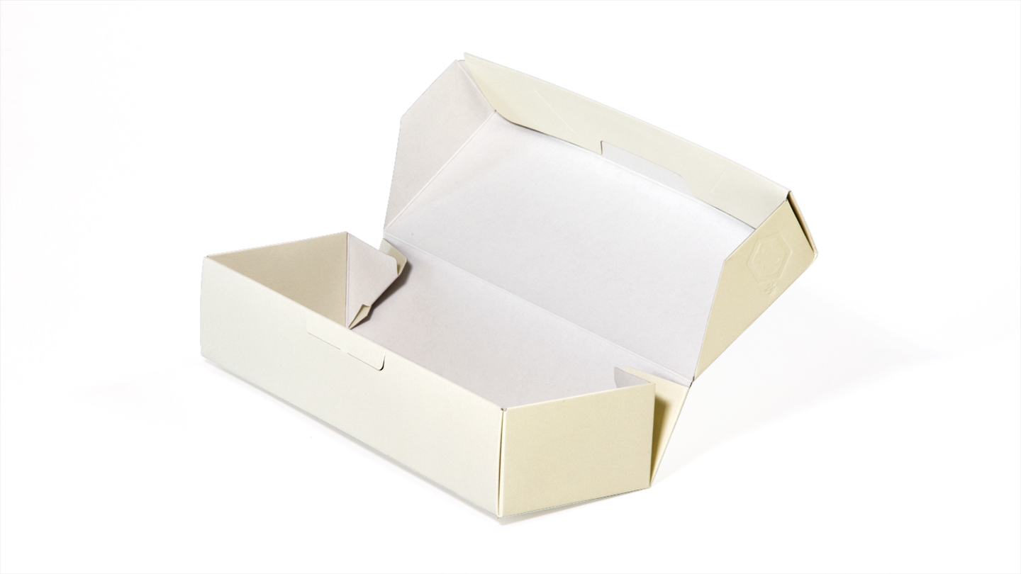 板紙と洋紙の合紙　化粧箱　(和菓子　お土産用)